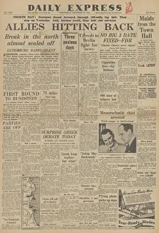 Faenza: Daily Express front page Battle of the Bulge