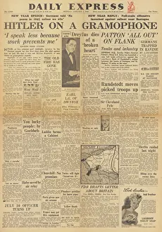 Celanese: Daily Express front page Battle of the Bulge