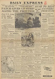 Scobie: Daily Express front page Battle of the Bulge