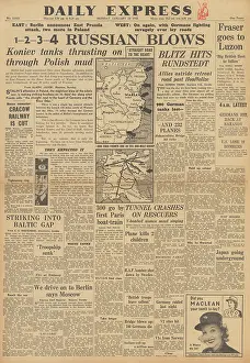 Peiper: Daily Express front page Battle of the Bulge