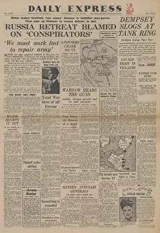 Stauffenberg: Daily Express front page Battle of Normandy