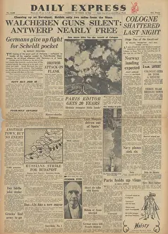 Stephane: Daily Express front page Battle of the Scheldt