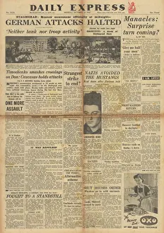 Chaining: Daily Express front page Battle of Stalingrad