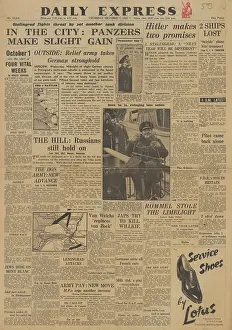 Solomons: Daily Express front page Battle of Stalingrad