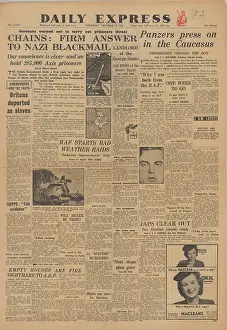 Sark: Daily Express front page Battle of Stalingrad