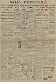 Wavell: Daily Express front page Battles on the Eastern Front