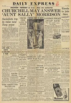 Laski: Daily Express front page General Election