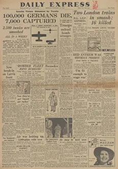 Zhitomir: Daily Express front page Ilford train disaster
