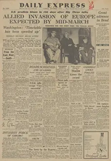 Vito: Daily Express front page Tehran Conference
