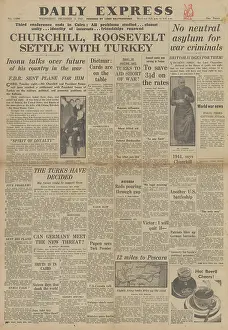 Camino: Daily Express front page Tehran Conference