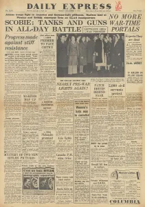 Damaskinos: Daily Express front page Unrest in Athens