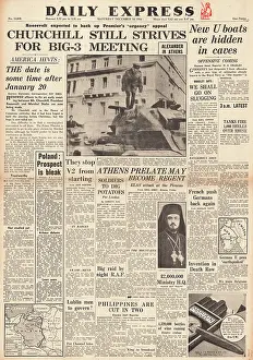 Leyte: Daily Express front page unrest in Athens