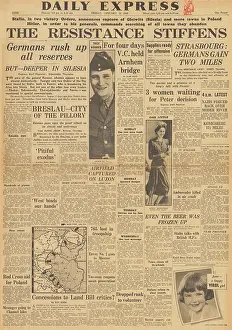 Troopship: Daily Express front page VC awarded to John Grayburn