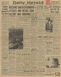 Smuts: Daily Herald front page