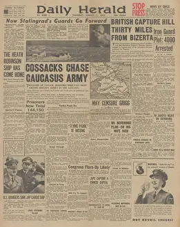 Scylla: Daily Herald front page Battle for the Caucasus