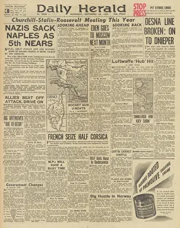 Azov: Daily Herald front page Battle for Naples