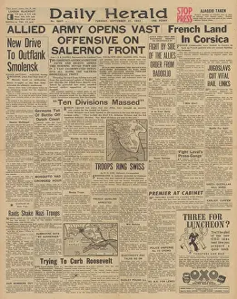 Novorossiysk: Daily Herald front page Battle for Naples