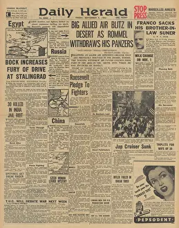 Serrano: Daily Herald front page Battle of Stalingrad