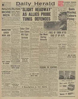 Dakar: Daily Herald front page Battle for Tunisia