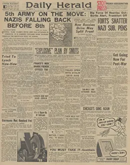 Smuts: Daily Herald front page Tehran Conference