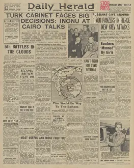 Smuts: Daily Herald front page Tehran Conference