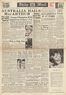Yelets: Daily Mail MacArthur Supreme Allied Commander in Australia