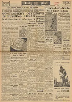 Mogilev: Daily Mail front page Allied offensive over River Sangro