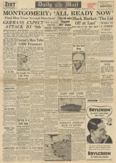 Koniev: Daily Mail front page Allies ready for final push