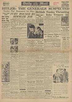 Stauffenberg: Daily Mail front page Assassination attempt on Hitler