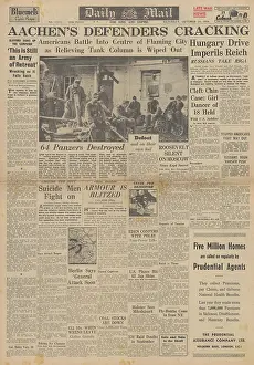Rokossovsky: Daily Mail front page Battle for Aachen