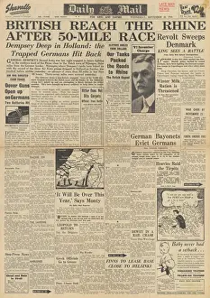 Lancasters: Daily Mail front page Battle of Arnhem