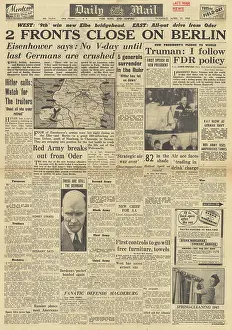 Tolbukhin: Daily Mail front page Battle for Berlin