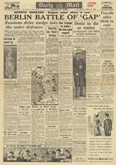 Ferrara: Daily Mail front page Battle for Berlin