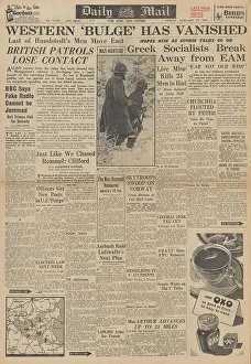 Peiper: Daily Mail front page Battle of the Bulge