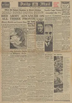 Sherbrooke: Daily Mail front page Battle for the Caucasus