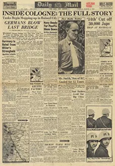 Hewitt: Daily Mail front page Battle for Cologne