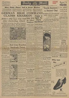 Lozovaya: Daily Mail front page Battle for Kharkov