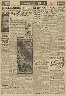 Kluge: Daily Mail front page Battle of Kursk