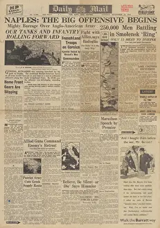 Novorossiysk: Daily Mail front page Battle for Naples
