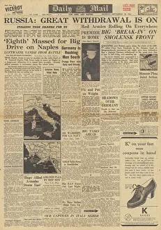 Novorossiysk: Daily Mail front page Battle for Naples
