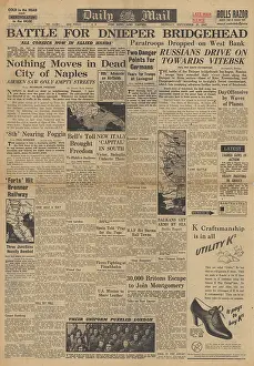 Desna: Daily Mail front page Battle for Naples