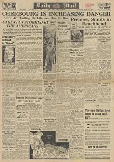 Smuts: Daily Mail front page Battle for Normandy