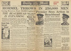 Smuts: Daily Mail front page Battle for Normandy
