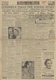 Gilles: Daily Mail front page Battle for Normandy