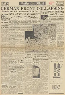 Hitlerjugend: Daily Mail front page Battle for Normandy
