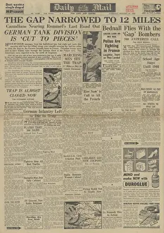 Lancasters: Daily Mail front page Battle for Normandy