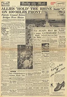 Krefeld: Daily Mail front page Battle for the Rhineland