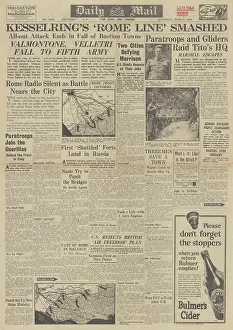 Titos: Daily Mail front page Battle for Rome