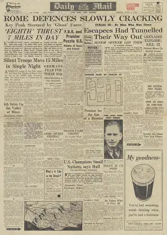Stalag: Daily Mail front page Battle for Rome