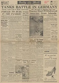 Patras: Daily Mail front page Battle of Siegfried Line